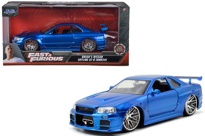 Model metalowy Jada Fast&Furious 2002 Nissan Skyline 1:24 (4006333070754) - obraz 2