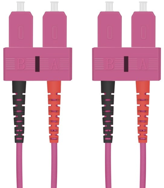 Patchcord światłowodowy Helos LWL Patchkabel wtyczka SC Duplex na wtyczkę SC Duplex Wielokolorowy 20 m (4005938158294) - obraz 1