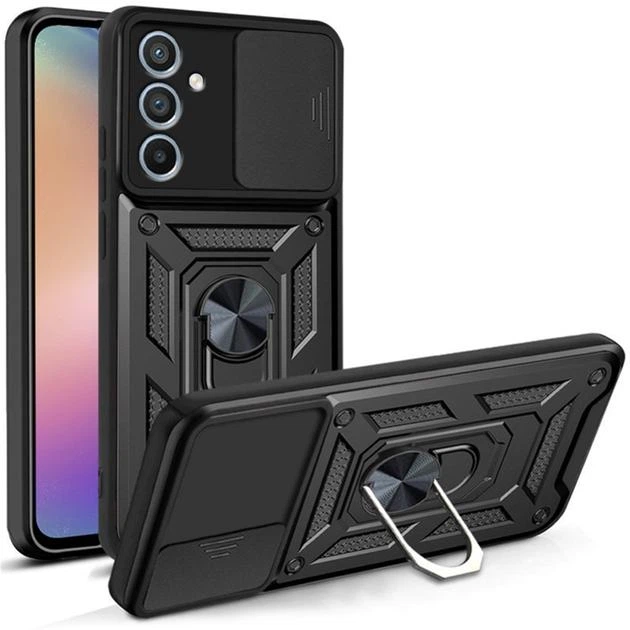 Протиударний броньований чохол із захистом камери для Samsung Galaxy A24 (A245) Armor Case Keysion black - Фото 1 Протиударний броньований чохол із захистом камери для Samsung Galaxy A24 (A245) Armor Case Keysion black - изображение 1
