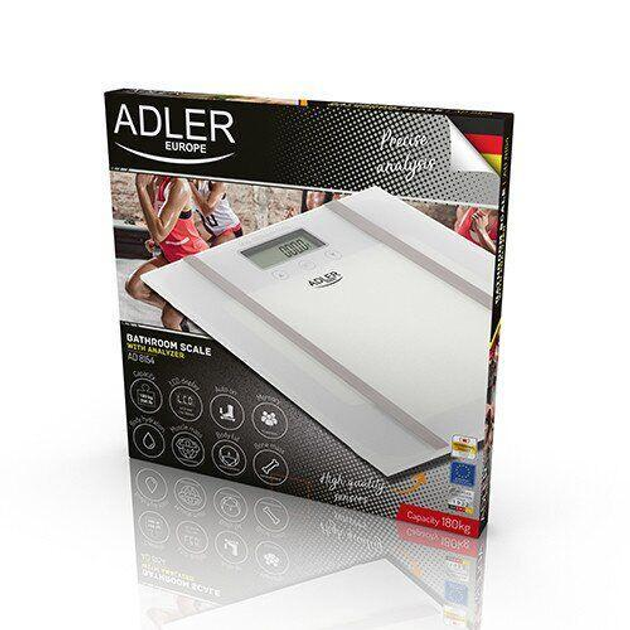 Весы напольные с анализатором Adler AD-8154 180 кг – фото, отзывы ...