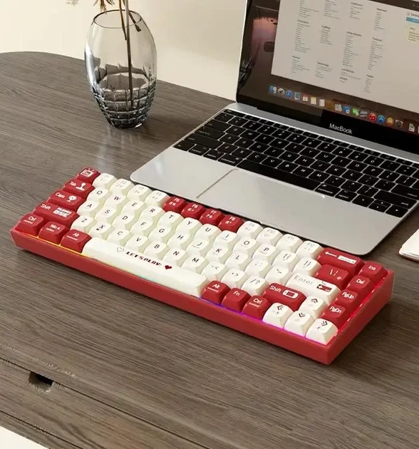 Механическая клавиатура AJAZZ AK680 HOT SWAP Red | RGB Backlight | Compact 65% | USB-C | Gaming & Typing - изображение 4