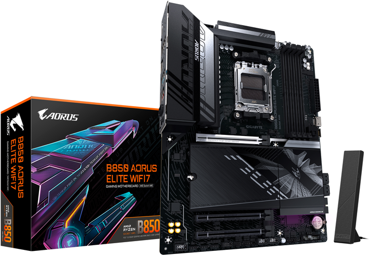 Материнская плата Gigabyte B850 AORUS ELITE WIFI7 (sAM5, AMD B850, PCI-Ex16) - изображение 4