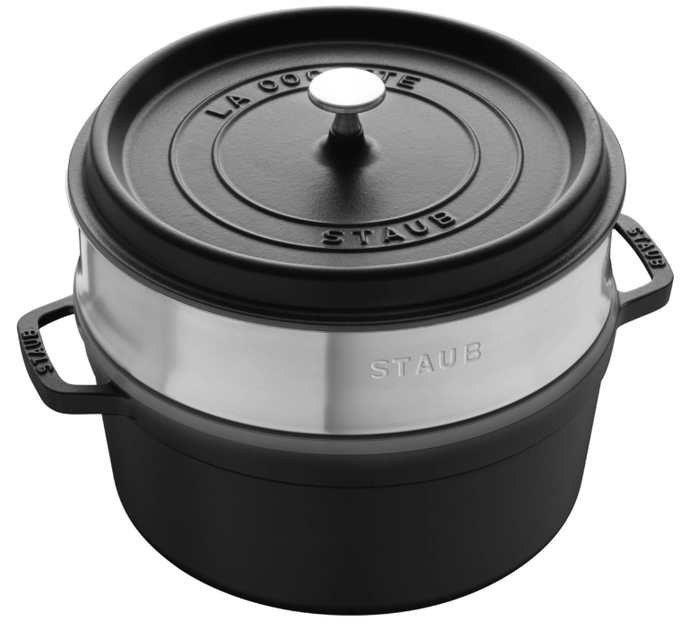 Garnek żeliwny Staub La Cocotte z wkladem czarny 3.8 l (3272340054372) - obraz 1