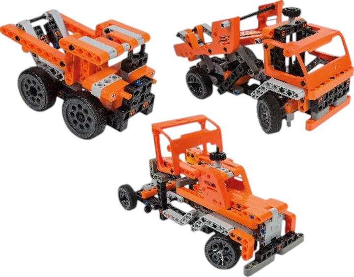 Zestaw klocków Clementoni Mechanics Ciężarówka transportowa 200+ elementów (8005125750290) - obraz 3