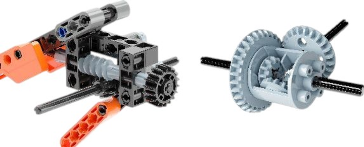 Zestaw klocków Clementoni Mechanics Ciężarówka transportowa 200+ elementów (8005125750290) - obraz 4