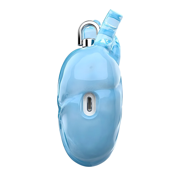 Чехол силиконовый BLACKTIME 808FC HEARTHCASE для Apple AirPods Pro / Pro 2 с карабином, голубой - Фото 4 Чехол силиконовый BLACKTIME 808FC HEARTHCASE для Apple AirPods Pro / Pro 2 с карабином, голубой - изображение 4
