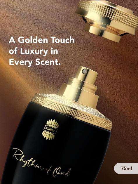 Woda perfumowana unisex Ajmal Rhythm Of Oud 75 ml (6293708018000) - obraz 3
