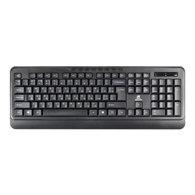 Клавиатура и мышь JEQANG для ПК ноутбука набор беспроводной Black (JW-6800) - изображение 3