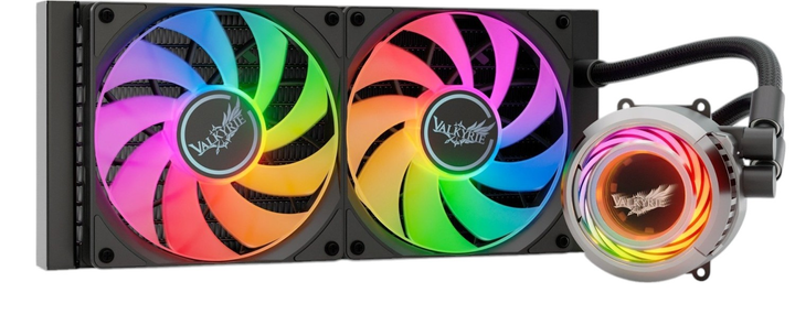 Chłodzenie wodne Valkyrie Jarn 240 ARGB Black (VK-AIOJR240B) - obraz 3