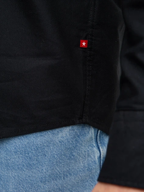 Сорочка чоловіча Big Star Trixi-906 5XL Чорна (5900714542313) - зображення 6