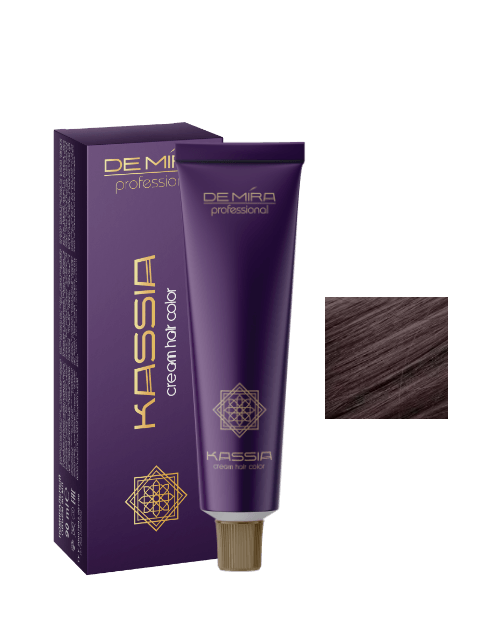 Стойкая крем-краска для волос DeMira Professional Kassia 4/71 Шатен 90 мл - изображение 2