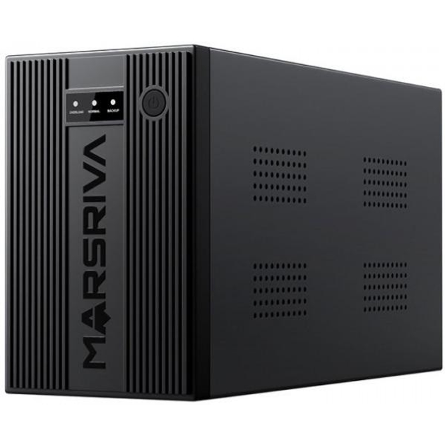 Джерело безперебійного живлення Marsriva MR-UF1000, 1000ВА/600Вт, Line-Interactive, LED version, 3хSchuko, 2*12V/9Ah (MR-UF1000) - изображение 1