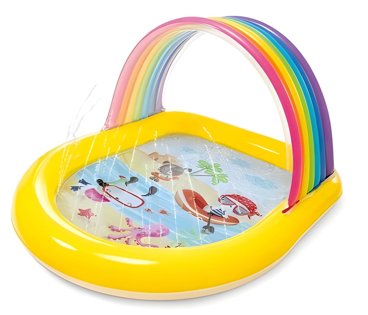 Basen dmuchany Intex Radosna Tęcza 147 x 130 x 86 cm (57156) (6941057417219) - obraz 3