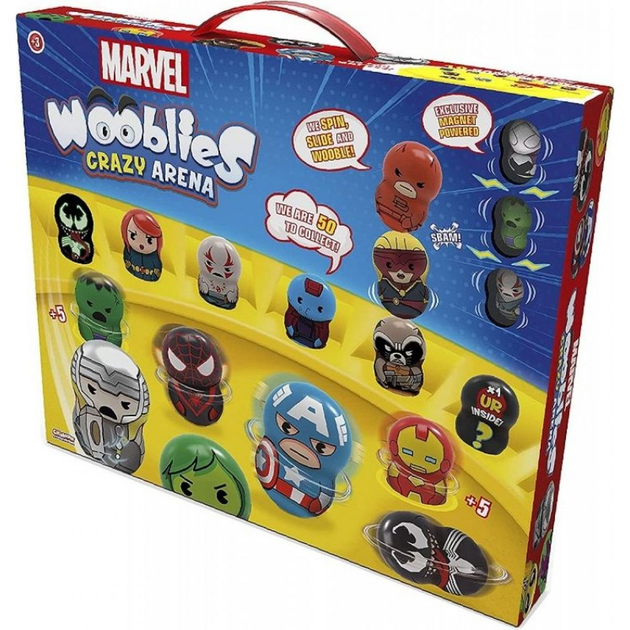 Ігровий набір TM Toy Marvel Wooblies Crazy Arena з фігурками 4 шт WBM005 (8436561093779) - зображення 2