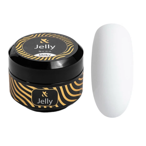 Гель-желе строительный F.O.X Jelly Milky молочный 15 мл - Фото 1 Гель-желе строительный F.O.X Jelly Milky молочный 15 мл - изображение 1