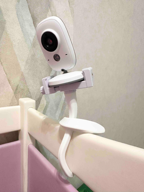 Электронная видеоняня Baby Monitor VB603 с датчиком звука/ радионяня с измерением температуры+ гибкий держатель для камеры - изображение 2