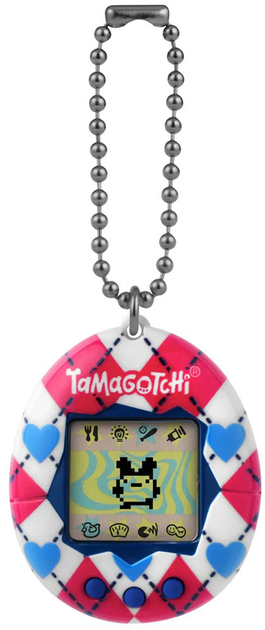 Інтерактивна іграшка Bandai Tamagotchi Original Argyle Heart (3296580429813) - зображення 2