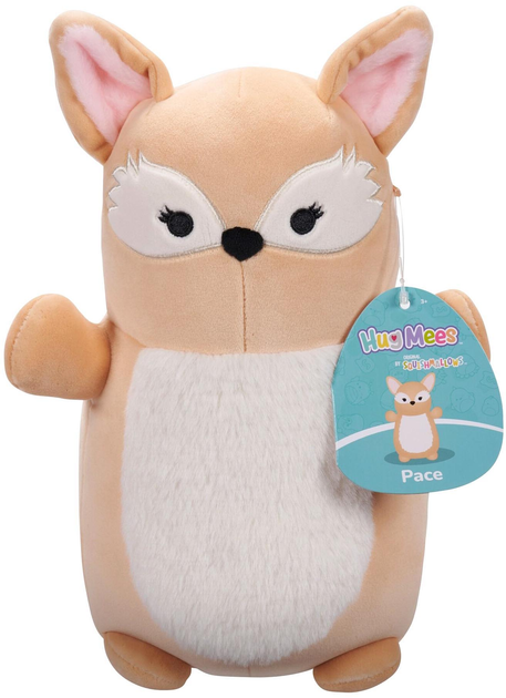 М'яка іграшка Squishmallows HugMees Pace the Fennec Fox 25 см (196566451759) - зображення 1