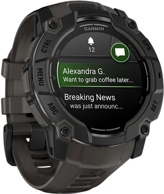 Smartwatch Garmin Instinct 3 50 mm Black (010-03020-00) - obraz 3