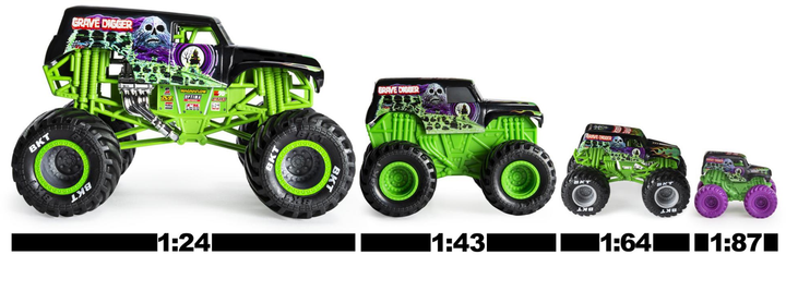 Zestaw samochodów Spin Monster Jam 4 auta ToughTreads (0778988343173) - obraz 6