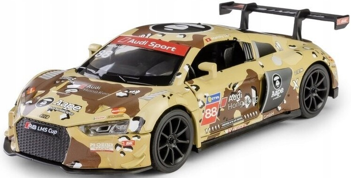 Metalowy model RMZ Hobby samochód sportowy Audi R8 1:32 Żółty (5905422081079) - obraz 2