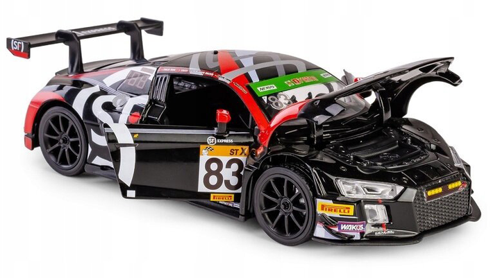 Metalowy model RMZ Hobby samochód sportowy Audi R8 2015 1:32 Czarny (5905422081093) - obraz 3