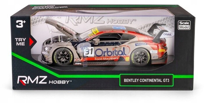 Metalowy model RMZ Hobby samochód sportowy Bentley 1:32 Złoty (5905422081147) - obraz 1