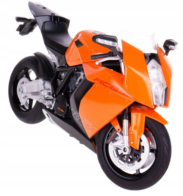 Metalowy model Welly motocykl KTM 1:10 Czerwony (4891761628062) - obraz 2