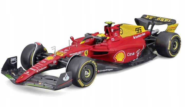 Metalowy model Burato samochód Ferrari 1:24 Czerwony(4893993015634) - obraz 2