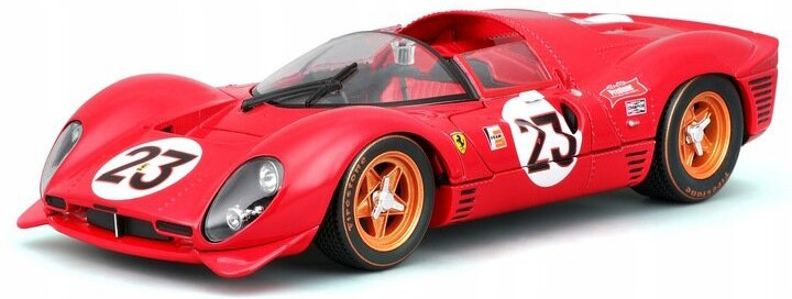 Металева модель Burato Автомобіль Ferrari Racing 330 P4 Daytona 1:24 Чорний (4893993263103) - зображення 2