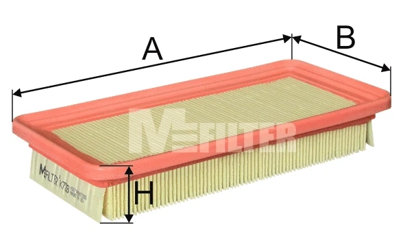 Фильтр воздушный HYUNDAI GETZ, M-FILTER (K728) - Фото 1 Фильтр воздушный HYUNDAI GETZ, M-FILTER (K728) - изображение 1