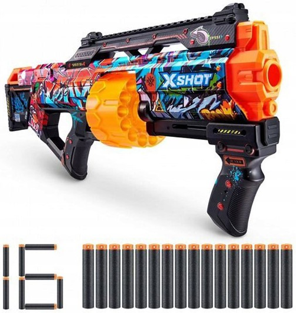 Гвинтівка Zuru X-Shot Skins Last + 16 патронів Black (4894680022706) - зображення 2