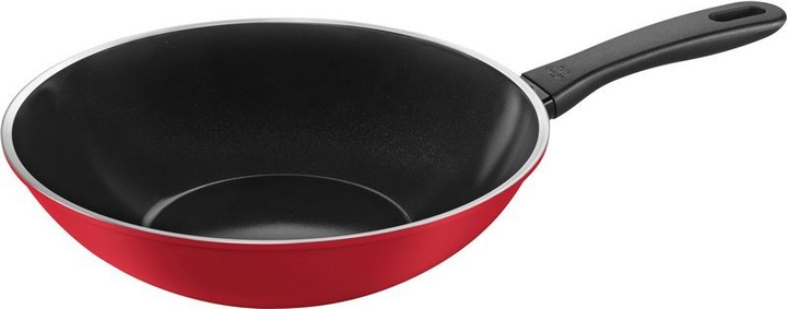 Patelnia Wok Ballarini Caprera czerwona 28 cm (8003150521663) - obraz 1