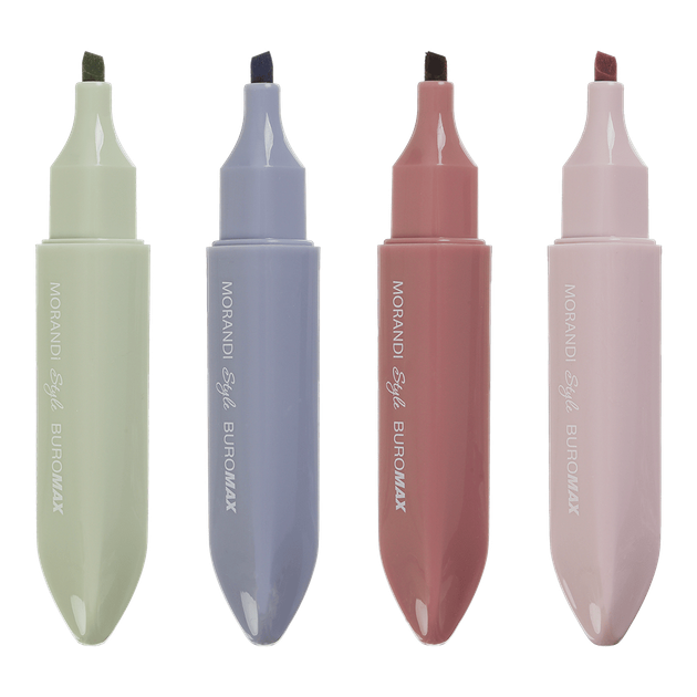 Набір текстовиділювачів Buromax Morandi style 4шт (BM.8908-94) - Фото 2 Набір текстовиділювачів Buromax Morandi style 4шт (BM.8908-94) - зображення 2