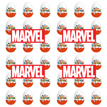 Набір Шоколадне Яйце Kinder 36шт Surprise Marvel 20g - Фото 1 Набір Шоколадне Яйце Kinder 36шт Surprise Marvel 20g - зображення 1