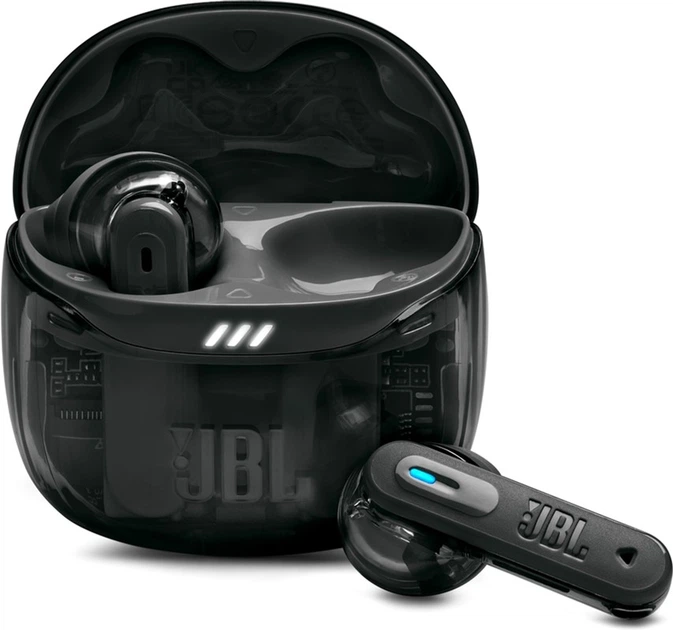 Навушники JBL Tune Flex 2 Ghost Black (1200130016264) - Фото 1 Навушники JBL Tune Flex 2 Ghost Black (1200130016264) - зображення 1