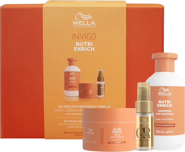 Набір для догляду за волоссям Wella Professionals Invigo Nutri-Enrich Шампунь 300 мл + Маска 150 мл + Олійка 30 мл (4064666840703) - зображення 1