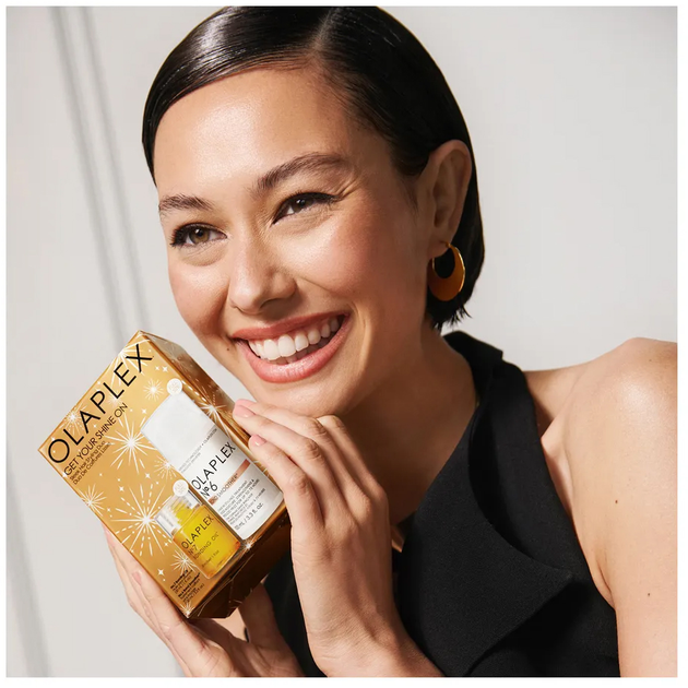 Набір для догляду за волоссям Olaplex Get Your Shine On Крем для укладки 100 мл + Олія для укладки 30 мл (850056933131) - зображення 6