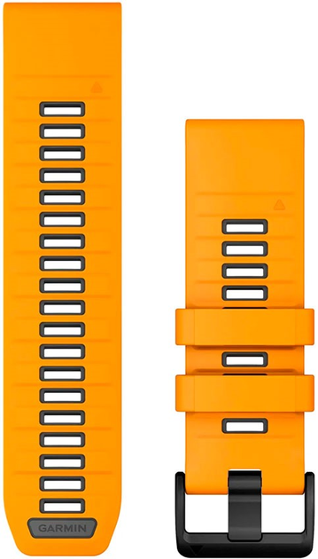 Pasek Garmin QuickFit Silicone Band 26mm Spark Orange/Graphite (010-13393-01) - obraz 1