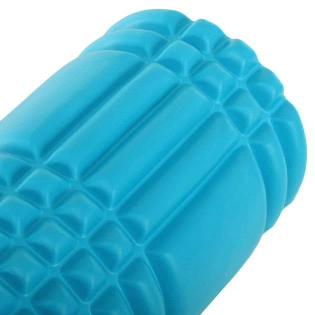 Ролер масажний циліндр (ролик мфр) 33см Grid 3D Roller EVA LiveUp LP8231 (d-13см, синій) - зображення 4