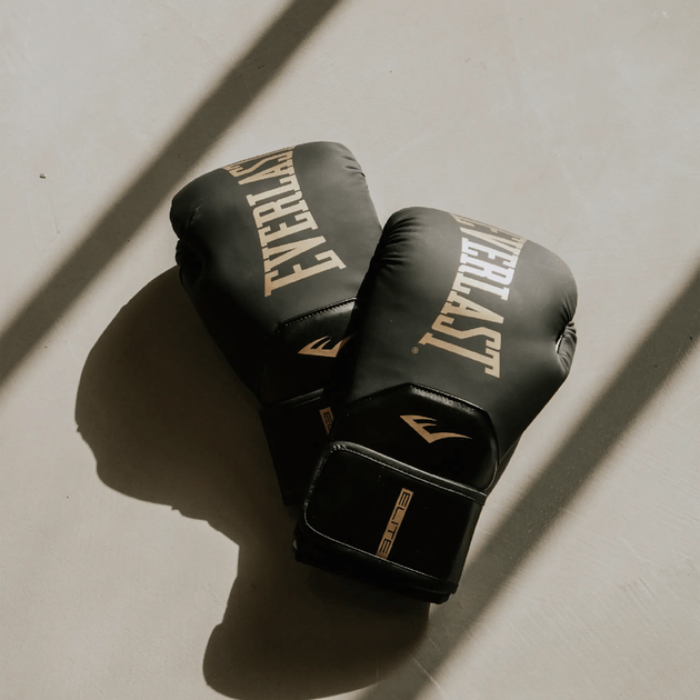 Боксерські рукавиці Everlast Elite 2 Boxing Gloves (P00003270) Black/Gold 10 унцій - Фото 5 Боксерські рукавиці Everlast Elite 2 Boxing Gloves (P00003270) Black/Gold 10 унцій - зображення 5