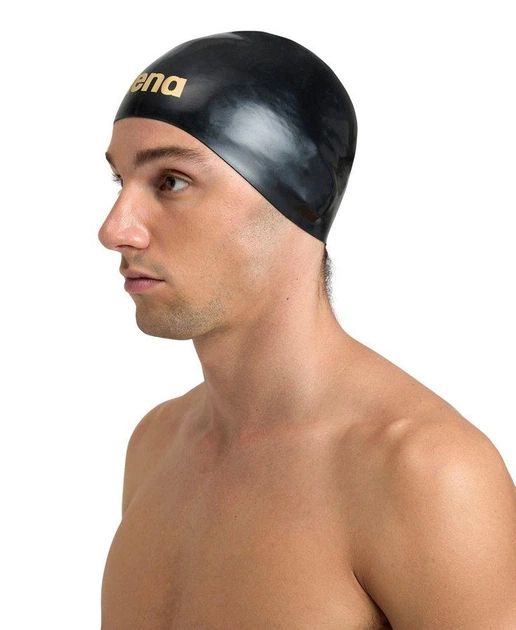 Шапочка для плавання Arena Moulded Pro II (001451-530) Black/Gold - Фото 5 Шапочка для плавання Arena Moulded Pro II (001451-530) Black/Gold - зображення 5