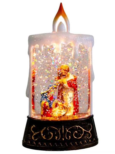 Ночник новогодний музыкальный Свеча XMAS WDL 23005C 3577, Иисус - изображение 4
