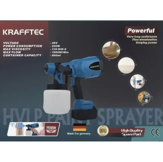 Краскопульт акумуляторний Krafftec НФ-00008837 48V - зображення 4