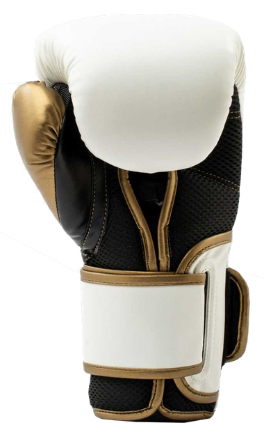 Боксерские перчатки Everlast Powerlock 2R Training Gloves (P00003050) White/Gold 14 унций - изображение 3