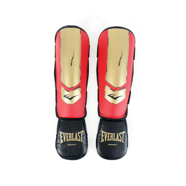 Захист гомілки та стопи дитячий Everlast Prospect Youth Shin Guards (P00002992) Red/Gold L/XL - зображення 3