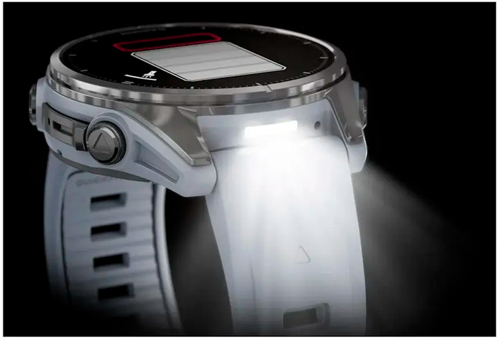Smartwatch Garmin fenix 8 43mm AMOLED Silver with Whitestone Silicone Band (010-02903-00) - obraz 13