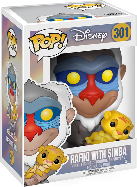 Figurka Funko Pop! Disney The Lion King Rafiki with Simba 9 cm (889698200950) - obraz 1