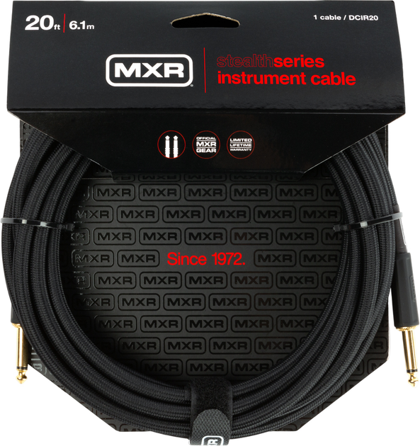 Кабель інструментальний MXR Stealth DCIR20 Jack 6.3 мм/Jack 6.3 мм 6.1 м (R128367) - зображення 1