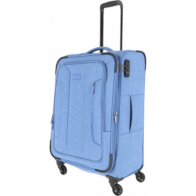 Чемодан Travelite Boja Blue TL091548-25 из полиэстера размер М голубой - Фото 1 Чемодан Travelite Boja Blue TL091548-25 из полиэстера размер М голубой - изображение 1